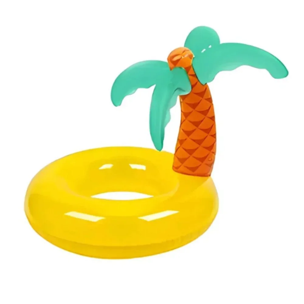 Coconut Grove Luxe Pool Ring Float – Tropicool Palm Tree Design, 4 Ft Wide 8+ - Picture 3 of 3